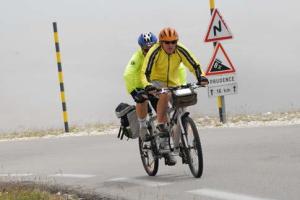 pente à 8% en tandem